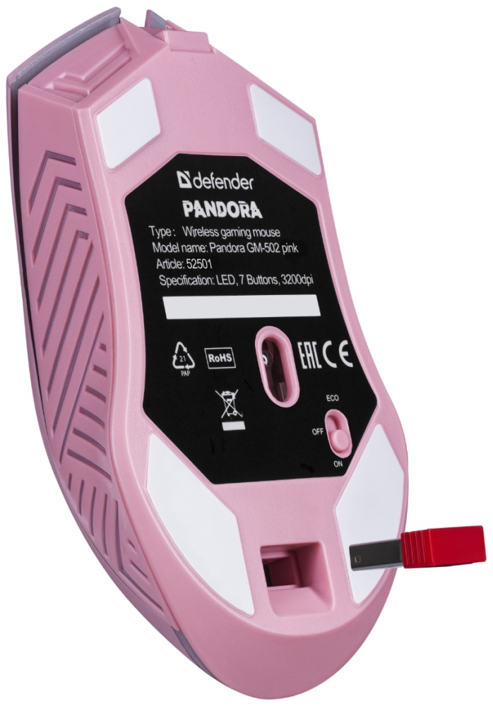 картинка Мышь Defender Pandora GM-502, Pink, (52501) от магазина itmag.kz