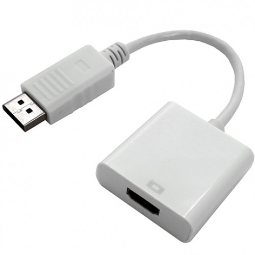 картинка Переходник DisplayPort -> HDMI Cablexpert A-DPM-HDMIF-002-W, 20M/19F, белый, пакет от магазина itmag.kz