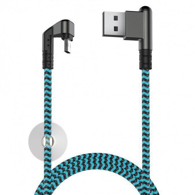 картинка Кабель OLMIO  X-Game Neo USB 2.0 - micro USB голубой от магазина itmag.kz