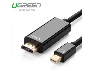 картинка Кабель UGREEN MD101 Mini DP Male to HDMI Cable 4K 1.5m (Black) от магазина itmag.kz