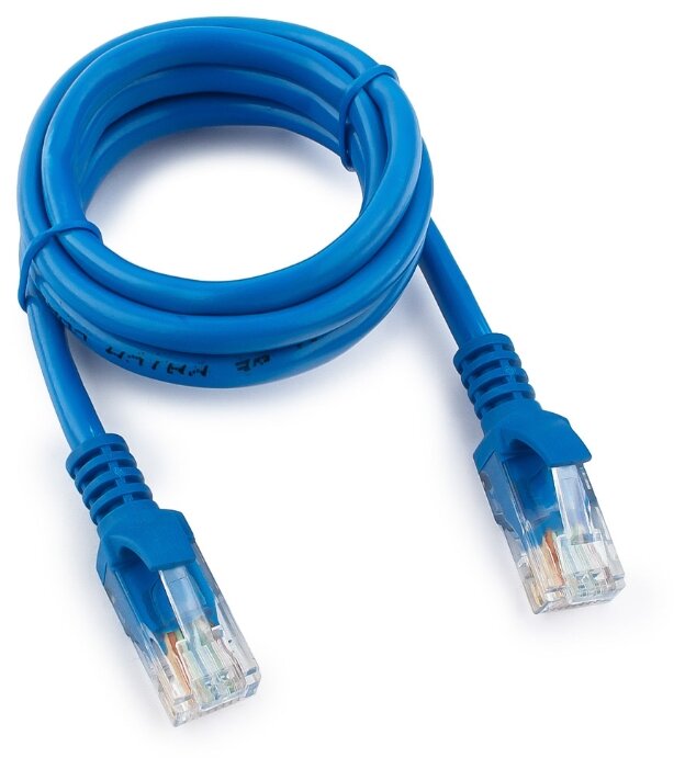 картинка Патч-корд медный UTP Cablexpert PP10-1M/B кат.5e, 1м, литой, многожильный (синий) от магазина itmag.kz