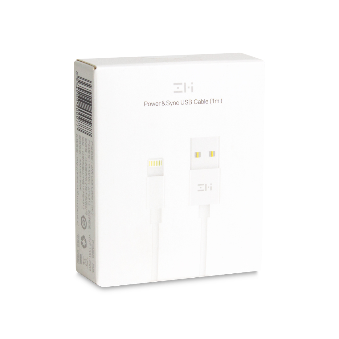 картинка Интерфейсный кабель USB-Lightning Xiaomi ZMI AL813 100 см Белый от магазина itmag.kz