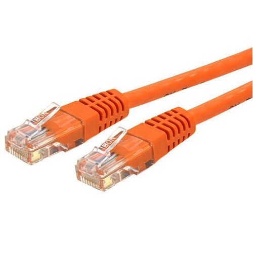 картинка Патч-корд UTP Cablexpert PP12-1M/O кат. 5e, 1м, литой, многожильный (оранжевый) от магазина itmag.kz