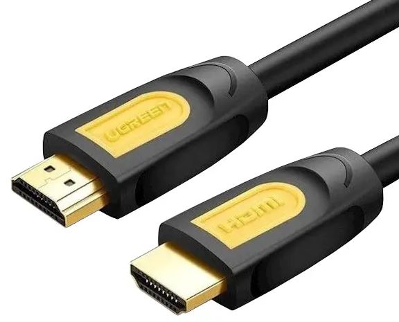 картинка Кабель UGREEN HD101 HDMI Round Cable 3m (Yellow/Black) от магазина itmag.kz