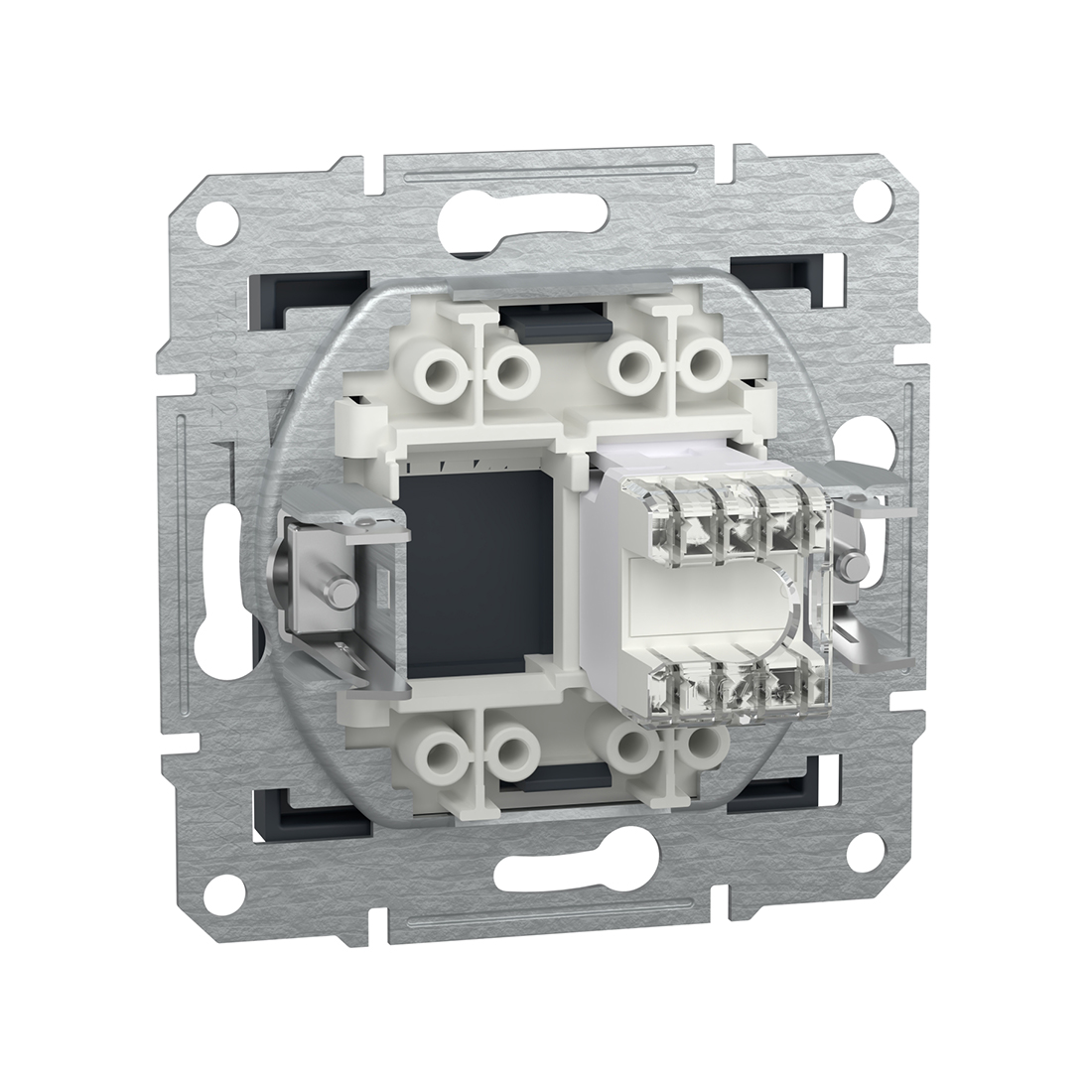 Розетка компьютерная SE EPH4300171 Asfora RJ45 кат. 5е механизм антрацит (EPH4300171) фото