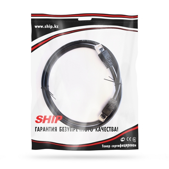 Патч Корд SHIP Cat.6 FTP LSZH RJ-45 1 м S7025BK0100-P (S7025BK0100-P) фото