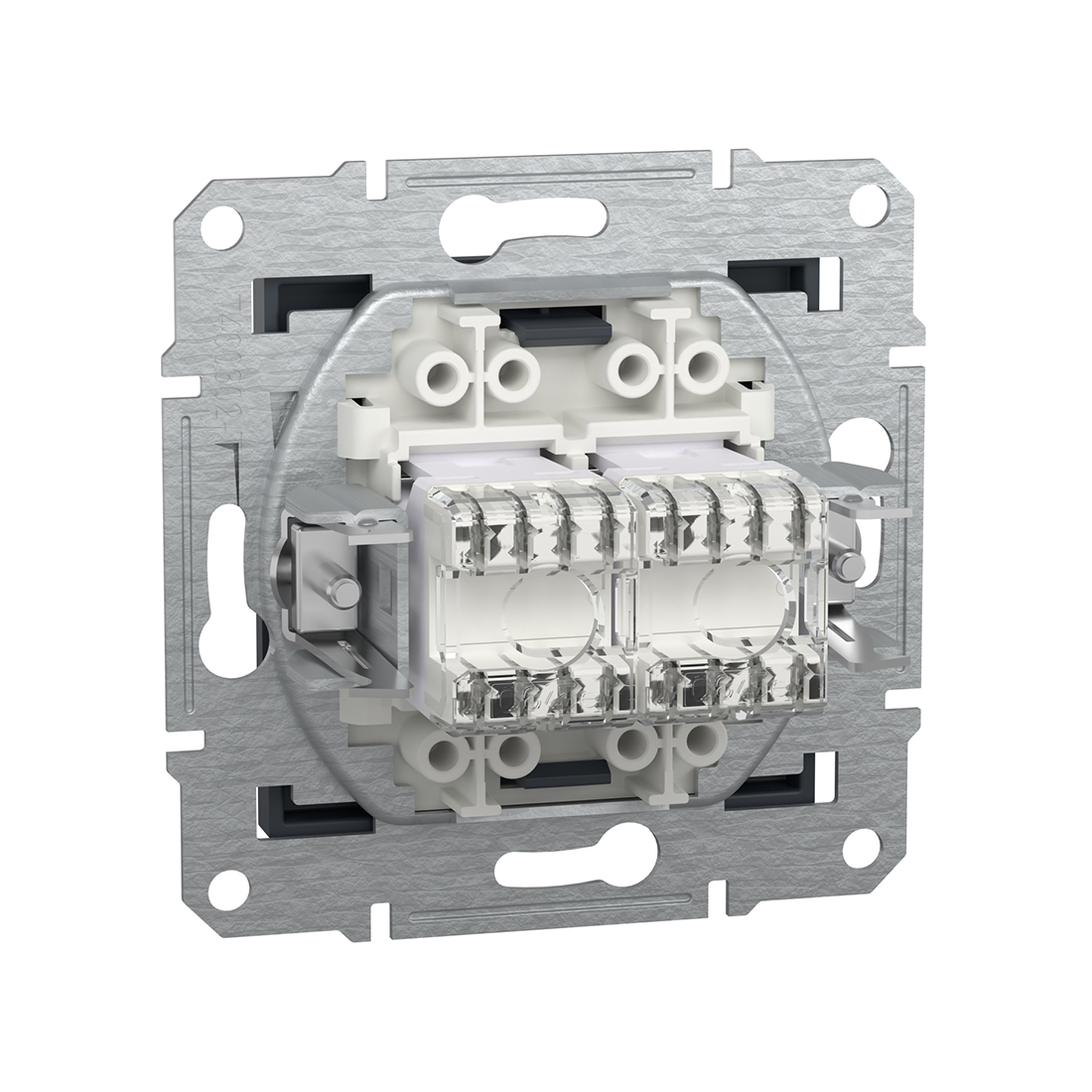 Розетка компьютерная двойная SE EPH4800171 Asfora RJ45 кат. 6 механизм антрацит (EPH4800171) фото