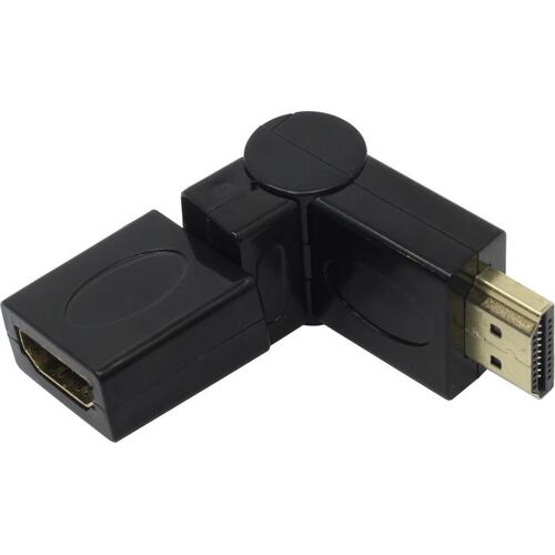 картинка Переходник HDMI <-> HDMI Cablexpert A-HDMI-FFL2, 19F/19M, вращающийся на 180 град, золотые разъемы от магазина itmag.kz
