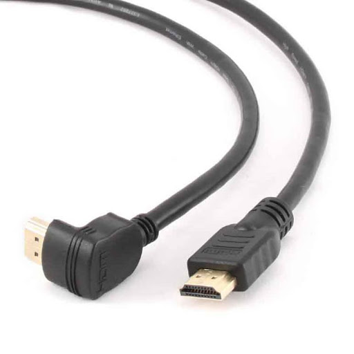 картинка Кабель HDMI Cablexpert CC-HDMI490-6, 1.8м, v1.4, 19M/19M, углов. разъем, черный, позол.разъемы, экра от магазина itmag.kz