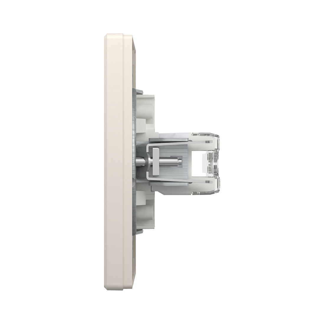 Розетка двойная компьютерная SE EPH4800123 Asfora RJ45 кат. 6 в сборе кремовый (EPH4800123) фото