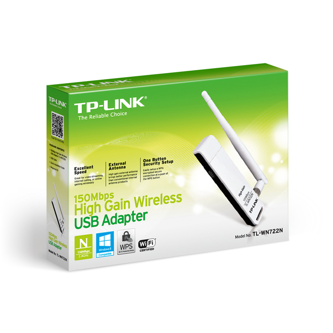 картинка USB адаптер TP-Link TL-WN722N от магазина itmag.kz