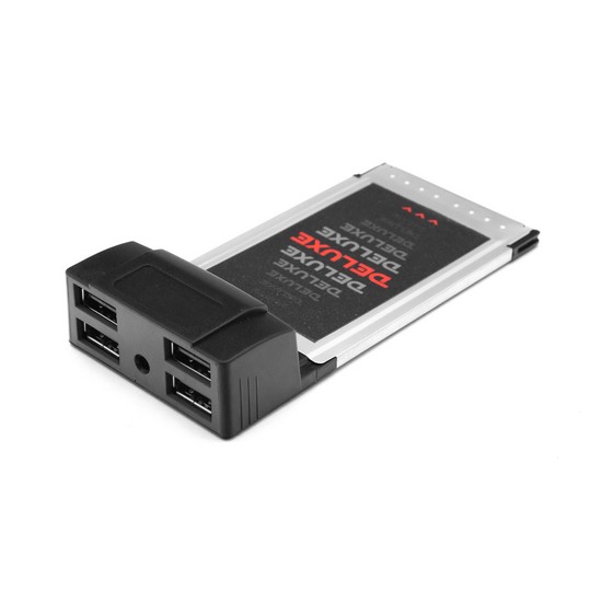 картинка Адаптер Deluxe DLA-UH4 PCMCI Cardbus на USB HUB 4 Порта от магазина itmag.kz