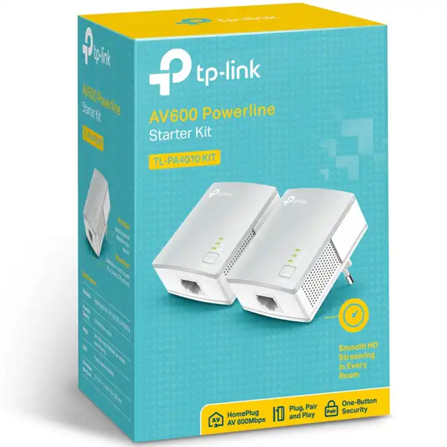 Сетевой адаптер Powerline Tp-Link TL-PA4010KIT(EU)  (TL-PA4010 KIT(EU)) фото