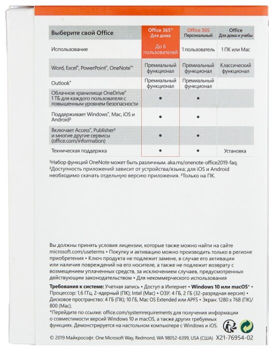 картинка Программное обеспечение Microsoft Office 365 для дома (6 пользователей, 1 год) электронная лицензия (6GQ-00084) от магазина itmag.kz