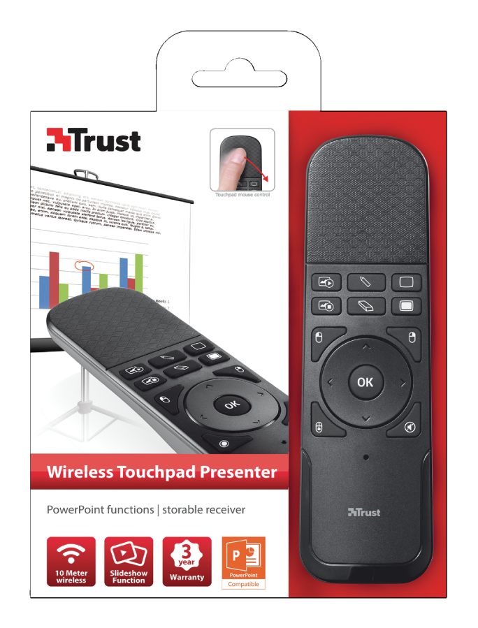 картинка Презентер Trust Wireless Touchpad Presenter от магазина itmag.kz