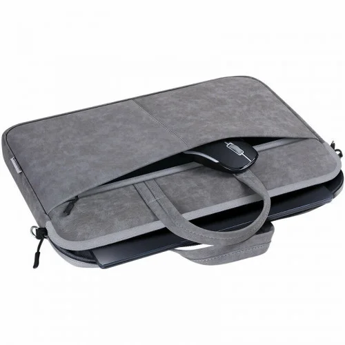 картинка Сумка для ноутбука 15.6" Defender Solid, Grey, экокожа от магазина itmag.kz