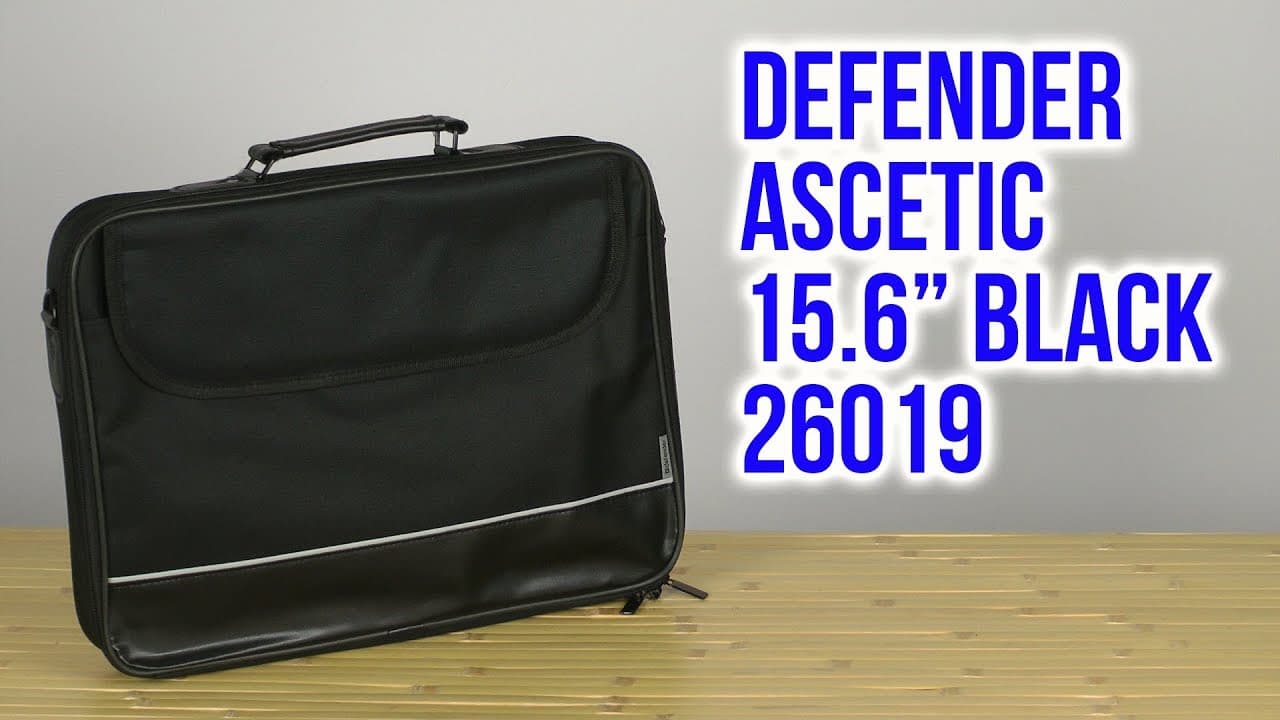 картинка Сумка для ноутбука Defender Ascetic 15"-16"  портфель (черный) от магазина itmag.kz