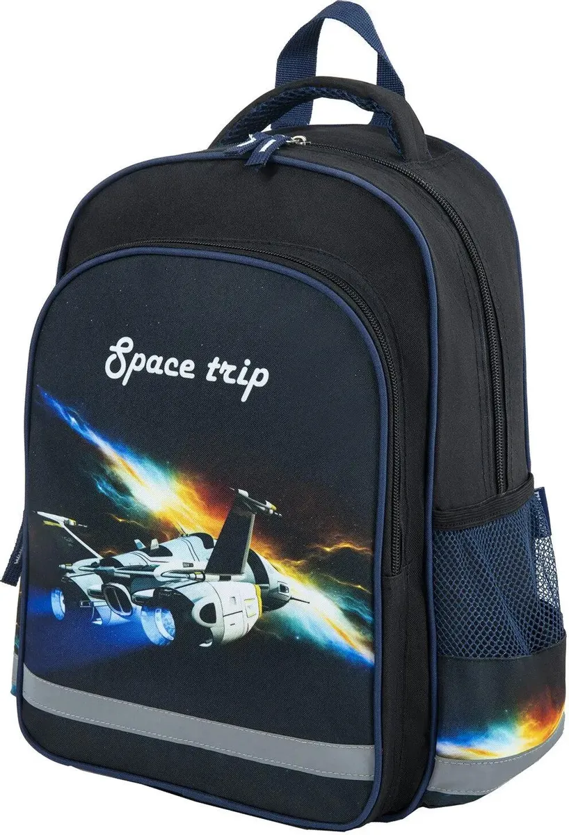 Рюкзак ПИФАГОР Space trip, Black-Dark Blue (270661) фото