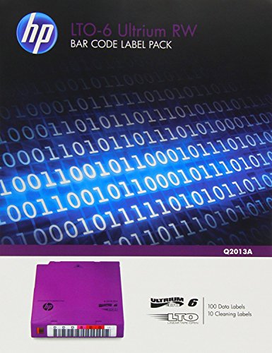 картинка Комплект этикеток со штрихкодом для картриджей Q2013A HP LTO-6 Ultrium RW Bar Code Label Pack (100 pack) от магазина itmag.kz