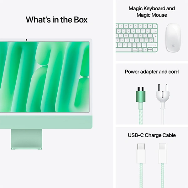 Моноблок iMac 24", M4 Green (MWV03RU/A) фото