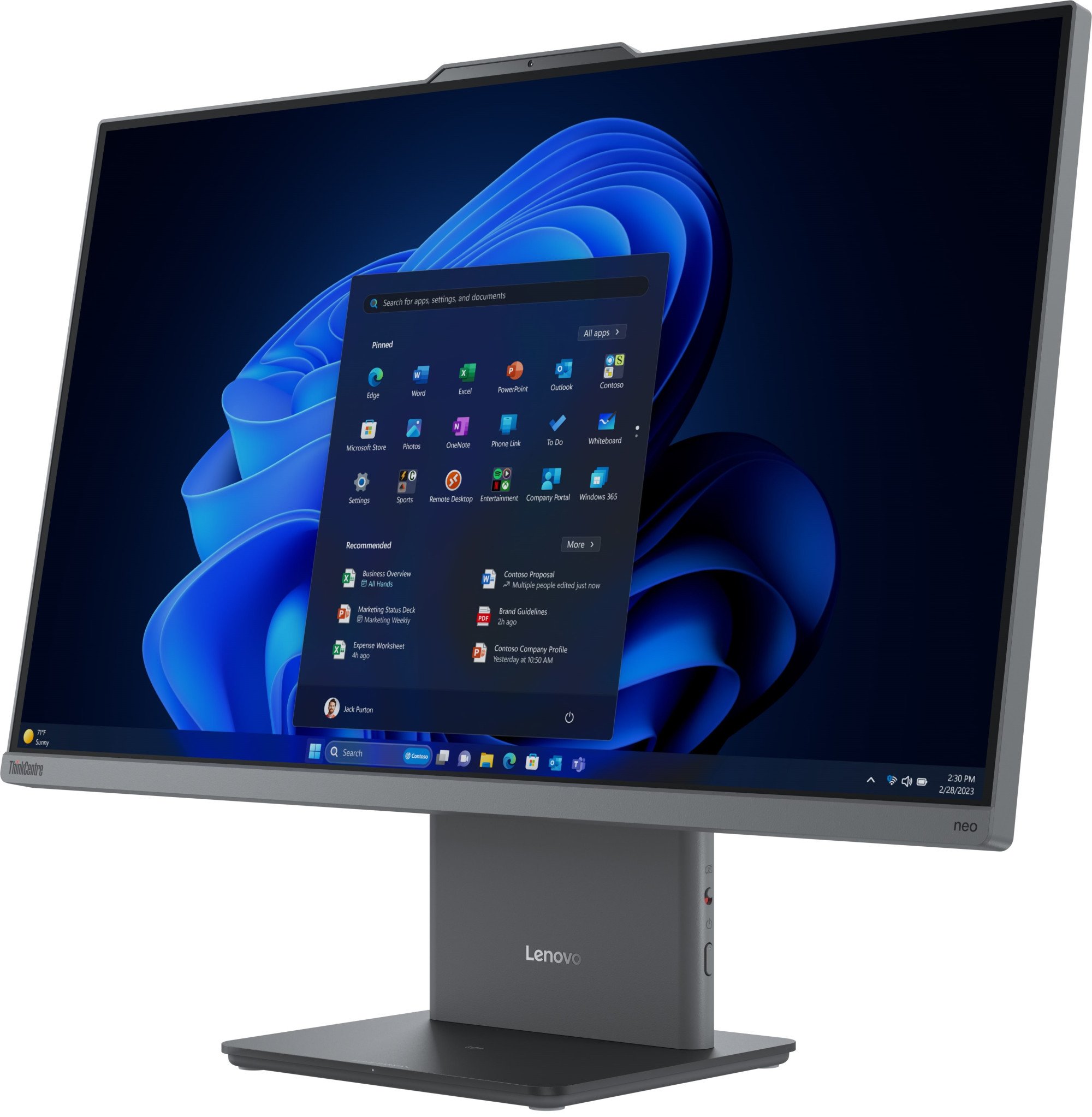 Моноблок Lenovo ThinkCentre Neo 50a Gen 5 27" (12SB004QRU) фото