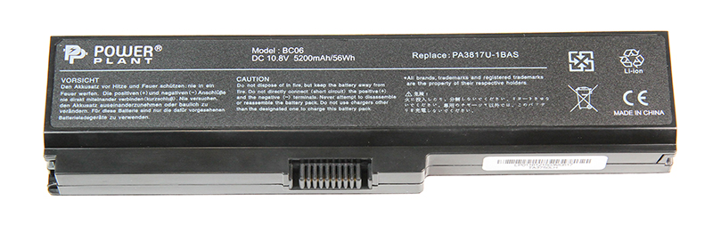 картинка Аккумулятор PowerPlant для ноутбуков TOSHIBA Satellite L750 (PA3817U-1BAS) 10.8V 5200mAh от магазина itmag.kz