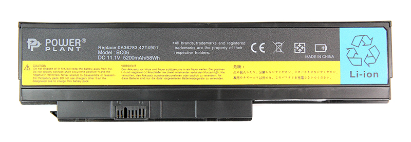 картинка Аккумулятор PowerPlant для ноутбуков IBM/LENOVO ThinkPad X230 (0A36281) 11.1V 5200mAh от магазина itmag.kz