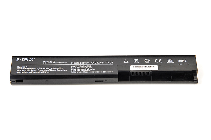 картинка Аккумулятор PowerPlant для ноутбуков ASUS X401 (ASX401LH, A32-X401) 10.8V 4400mAh от магазина itmag.kz