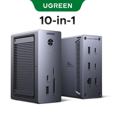 Док-станция UGREEN USB-С 10-в-1, CM923 (55735)  фото