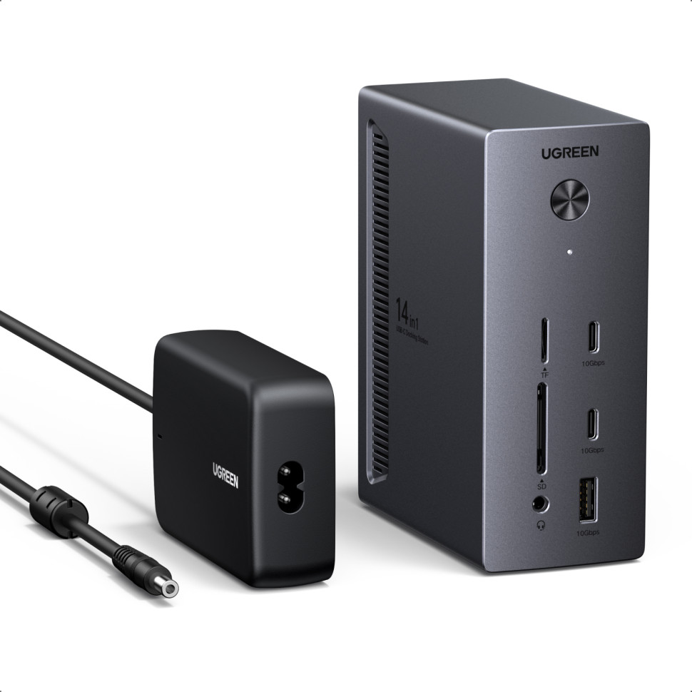 Док-станция UGREEN USB-C 14-в-1 Thunderbolt 5, CM843 (85489) фото