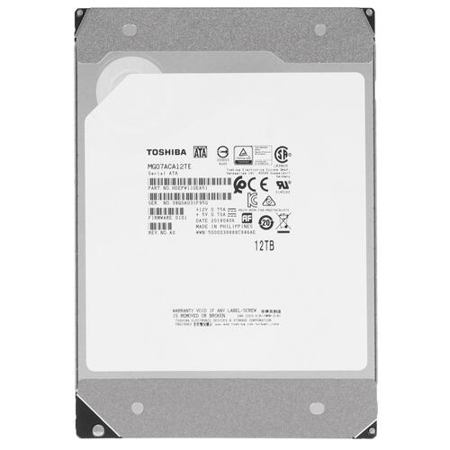 картинка Жесткий диск Toshiba 12Tb, eHDD, 3.5", 7200rpm, 256MB, SATA III 6Gb/s, MG07ACA12TE от магазина itmag.kz
