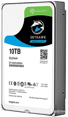картинка Жесткий диск для видеонаблюдения 10Tb Seagate SkyHawk SATA 6Gbit/s 3.5" 7200 rpm 256Mb ST10000VX0004 от магазина itmag.kz