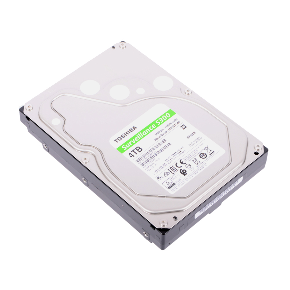 картинка Жесткий диск для Видеонаблюдения HDD 4Tb TOSHIBA S300 SATA3 5400rpm 128Mb 3,5" HDWT140UZSVA от магазина itmag.kz