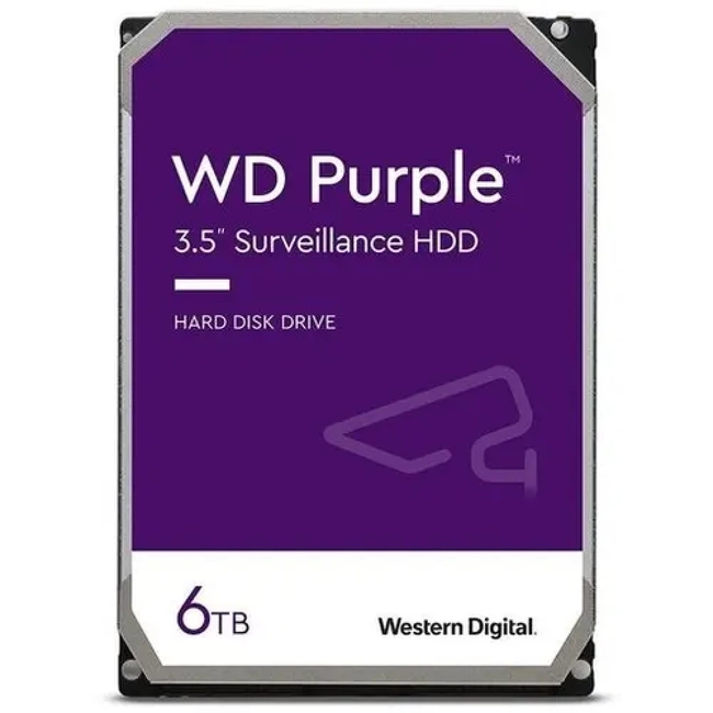 картинка Жёсткий диск HDD 6 Tb SATA 6Gb/s Western Digital Purple WD64PURZ  от магазина itmag.kz