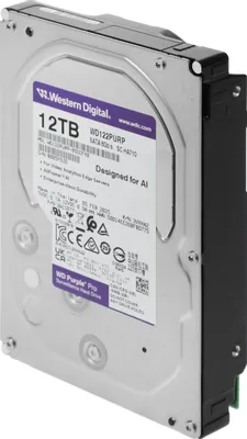Жесткий диск HDD 12Tb SATA 6Gb/s Western Purple Pro (WD122PURP) фото