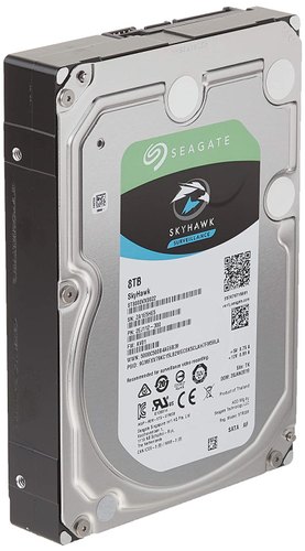картинка Жесткий диск для видеонаблюдения с искусственным интеллектом 8Tb Seagate SkyHawk AI Survelilance SATA3 3.5" 256Mb 7200rpm ST8000VE001 от магазина itmag.kz