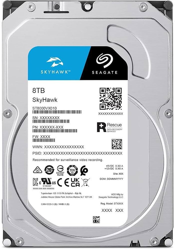 картинка Жесткий диск 8Tb Seagate SkyHawk Surveillance SATA3 3.5" 7200 rpm 256Mb ST8000VX010 от магазина itmag.kz