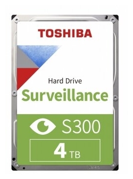 картинка Жесткий диск для Видеонаблюдения  HDD 4Tb TOSHIBA S300 Surveillance 5400rpm 128Mb SATA3 3,5" HDWT840UZSVA. MTBF 1млн. часов.  от магазина itmag.kz