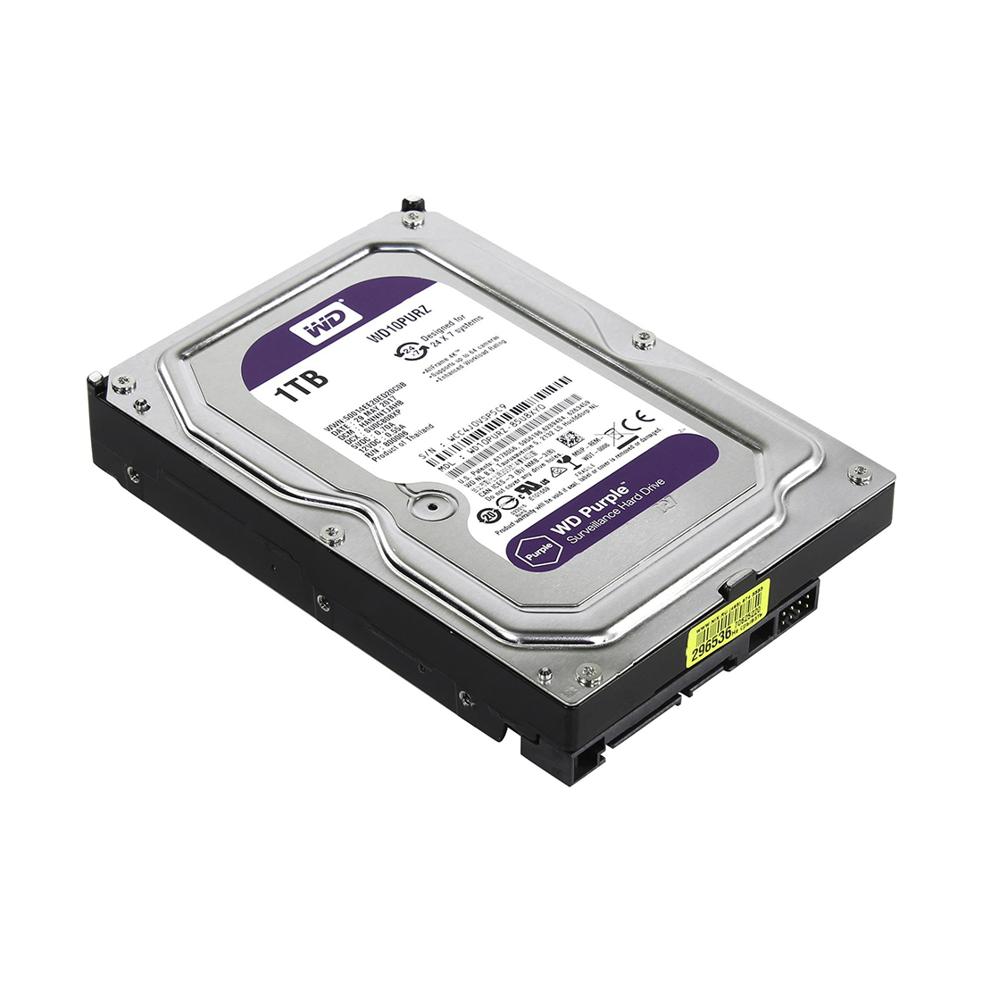 картинка Жёсткий диск WD Purple WD10PURZ 1ТБ 3,5" 5400RPM 64MB (SATA-III) DV&NVR от магазина itmag.kz