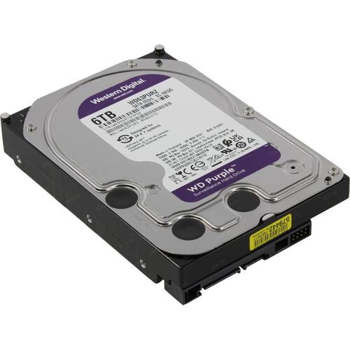 картинка Жесткий диск для видеонаблюдения HDD 6Tb Western Digital Purple WD63PURZ SATA 6Gb/s 256Mb 3,5" от магазина itmag.kz
