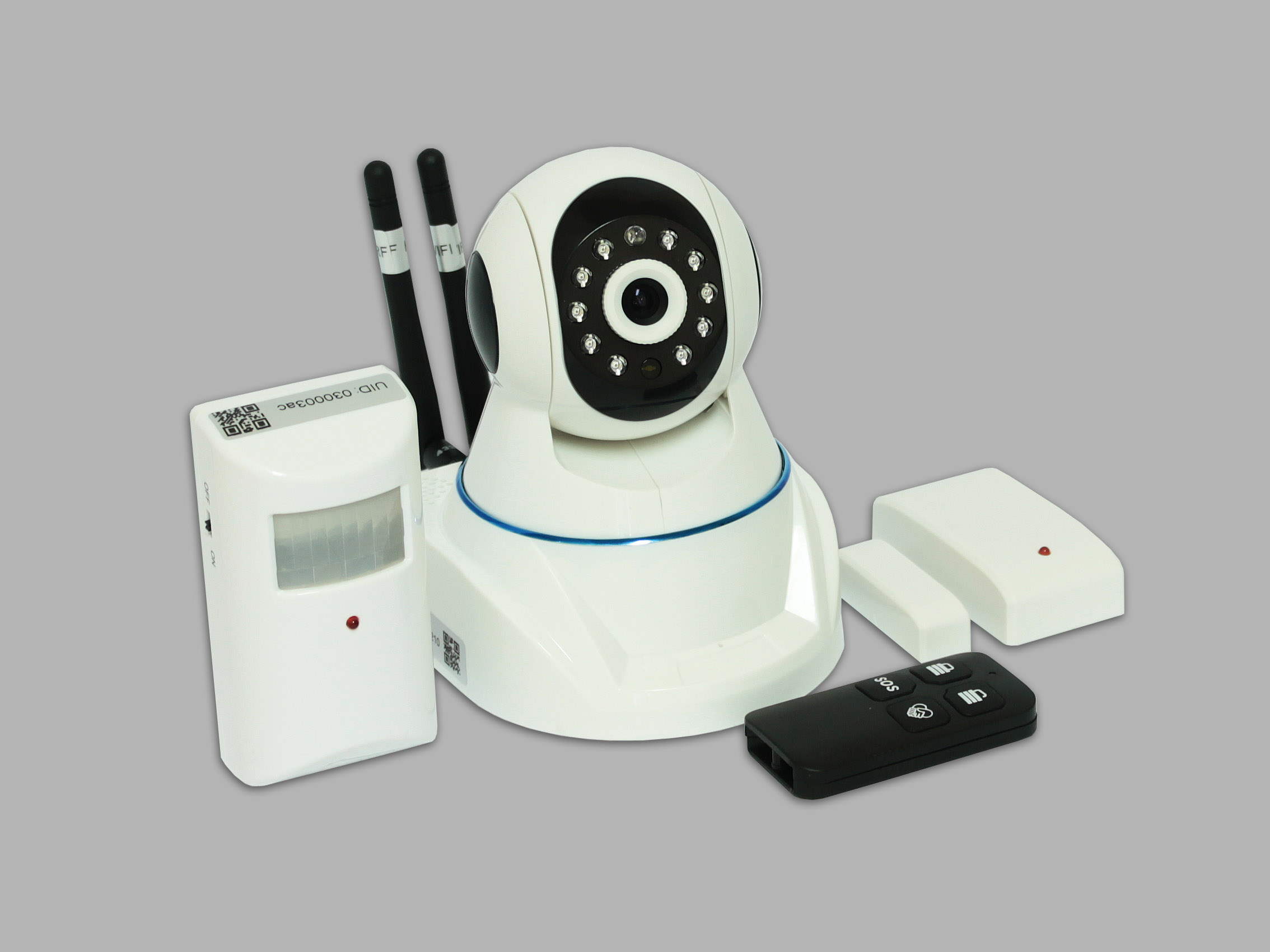 картинка IP-Камера Комплект охраны с датчиками внутреняя Sinopine SP370-Wifi-Plus от магазина itmag.kz