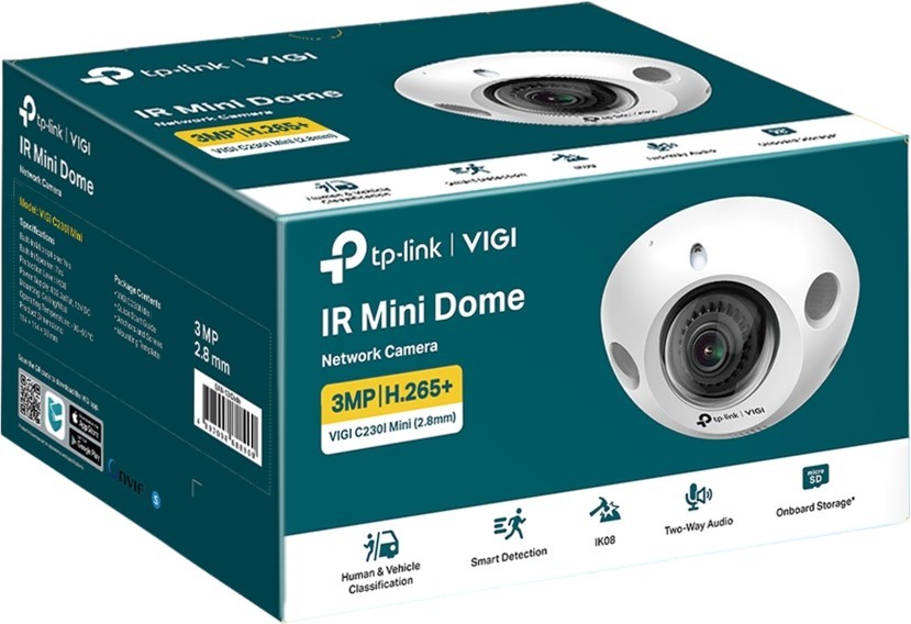 Купольная мини-IP-камера TP-LINK VIGI C230I Mini 3 МП (VIGI C230I Mini(2.8mm)(UN)) фото