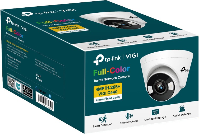 Турельная IP-камера TP-LINK VIGI C440 4МП (VIGI C440(4mm)(UN)) фото