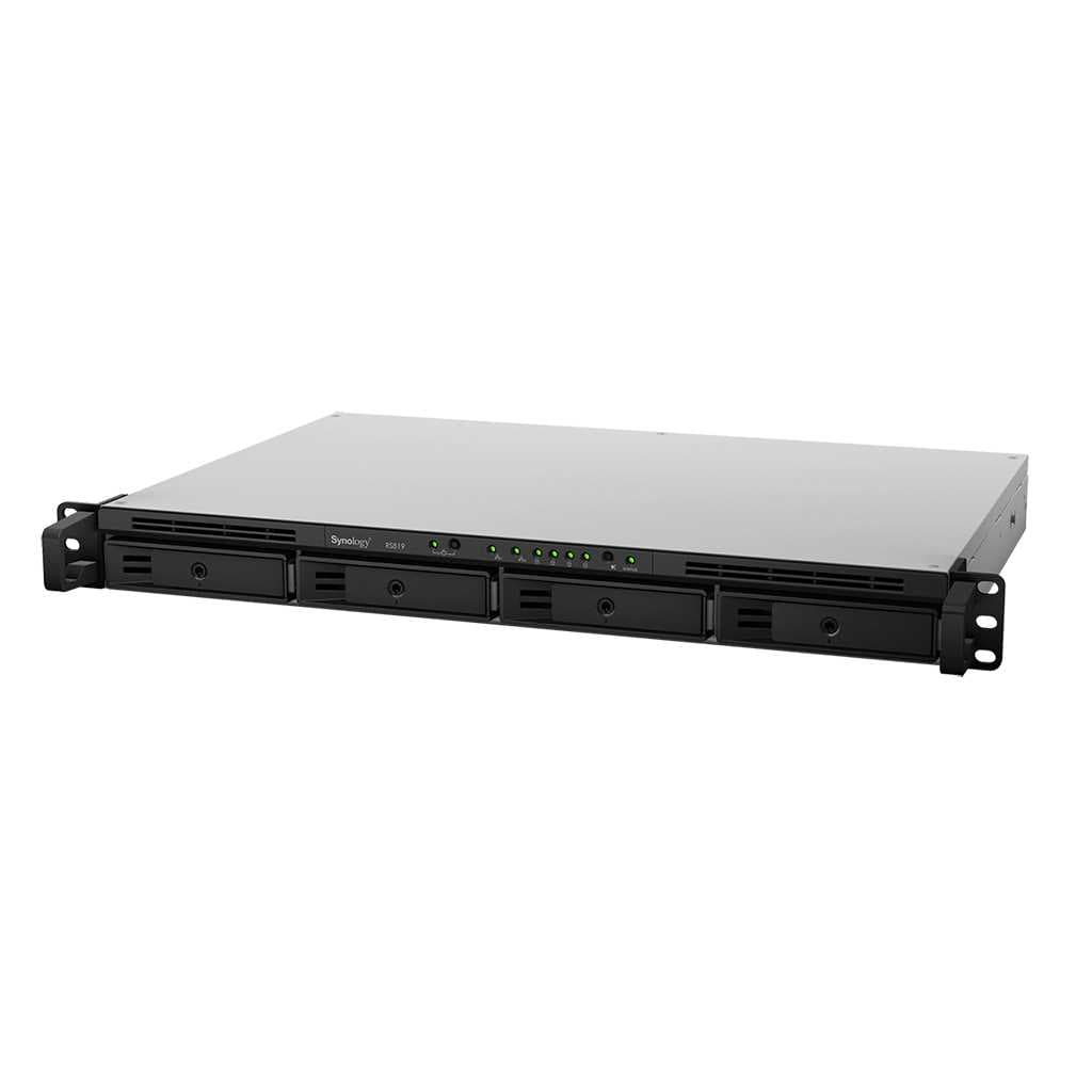 картинка Сетевое оборудование Synology Сетевой NAS сервер Synology RS819   4xHDD 1U NAS-сервер All-in-1 от магазина itmag.kz