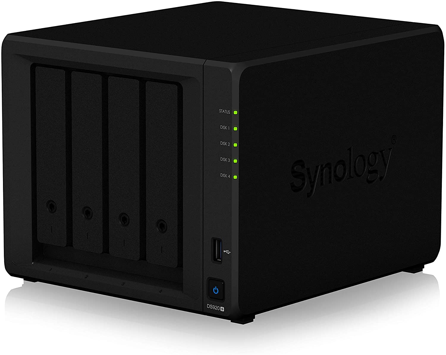 картинка Сетевое оборудование Synology DS920+ Сетевой NAS-сервер 4 отсека для HDD, RAM 4G от магазина itmag.kz