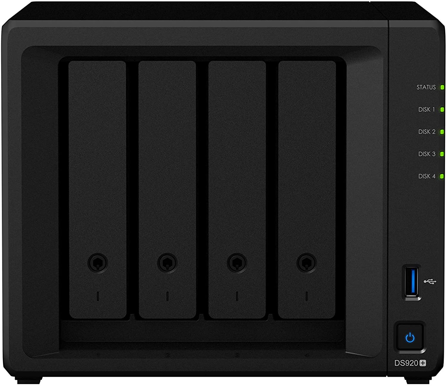картинка Сетевое оборудование Synology DS920+ Сетевой NAS-сервер 4 отсека для HDD, RAM 4G от магазина itmag.kz
