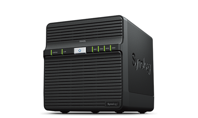 картинка Сетевое оборудование Synology Сетевой NAS сервер DS420j 4xHDD для дома от магазина itmag.kz