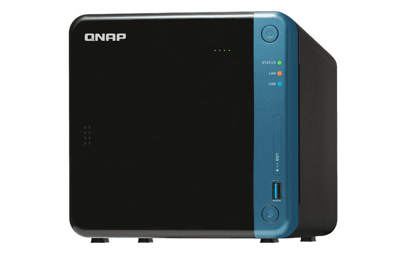 картинка Сетевое оборудование QNAP Сетевой RAID-накопитель Qnap TS-453Be-4G, 4 отсека 3,5"/2,5", 2 HDMI-порта. Intel Celeron J3455 1,5 ГГц, 4 ГБ от магазина itmag.kz