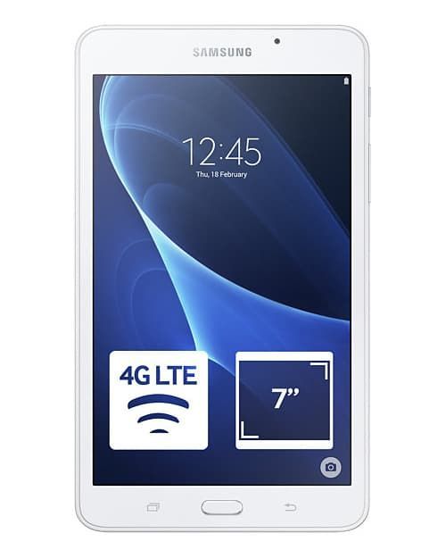 картинка Планшет Samsung Galaxy Tab A 7.0"(SM-T285NZWASKZ) Quad/1,5GB/8GB/5Mp/Android 5.1/4000Mah/LTE/White от магазина itmag.kz