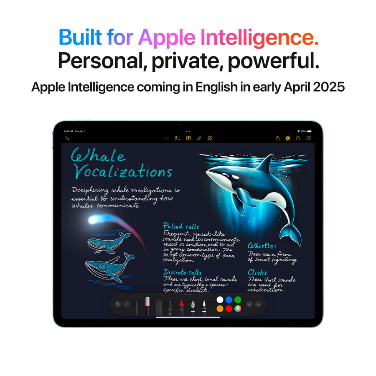 Планшет Apple iPad Air 11" (2025) 8/128GB Wi-Fi Space Grey (MC9W4QA/A) фото